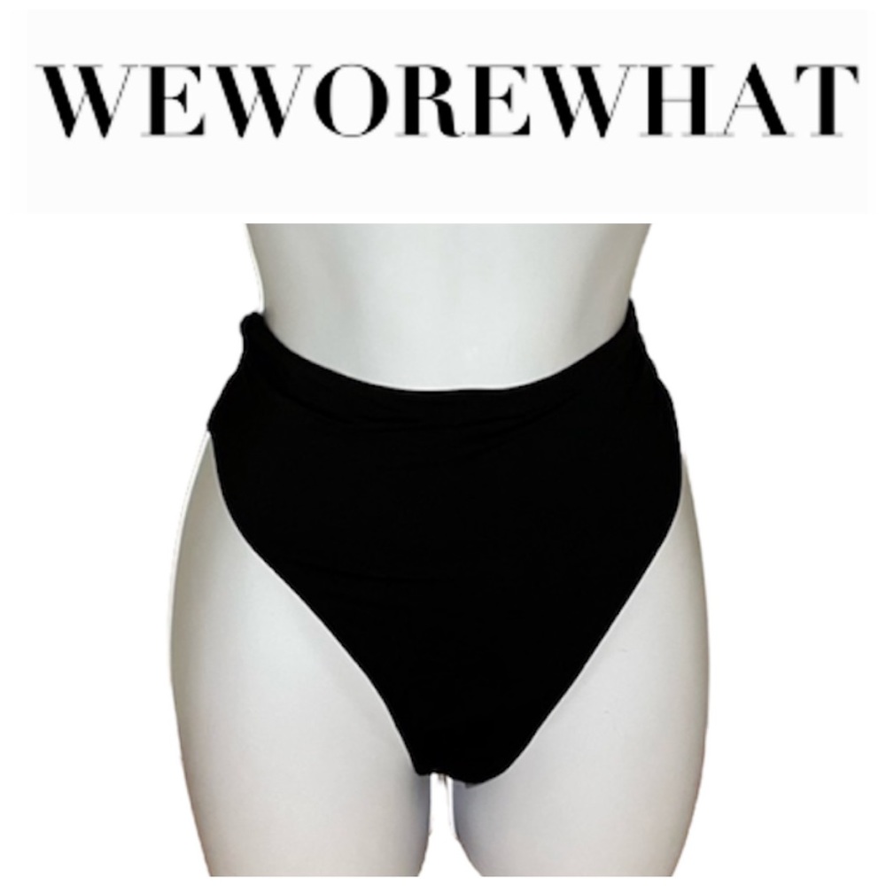 NWOT WeWoreWhat Emily High Waist Bikini Bottoms